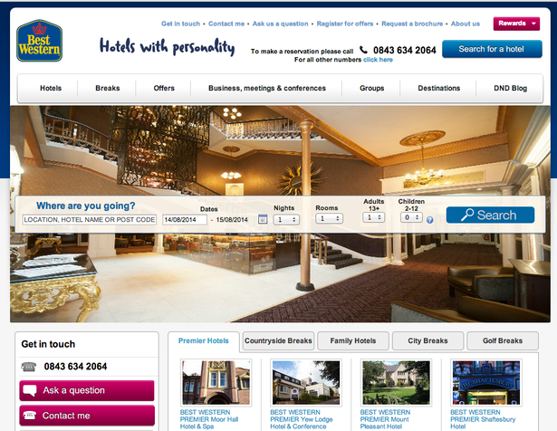 Which hotel sites offer the best user experience?