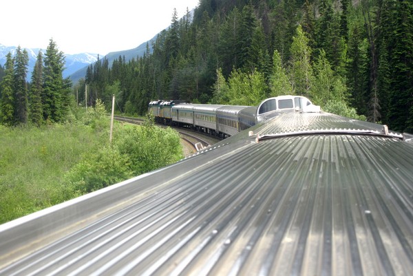 Overnight train from Vancouver to Jasper, VIA Rail, Canada